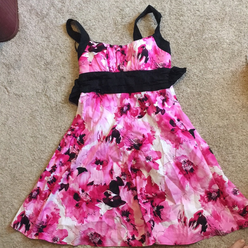 A beautiful watercolor styled peony dress.